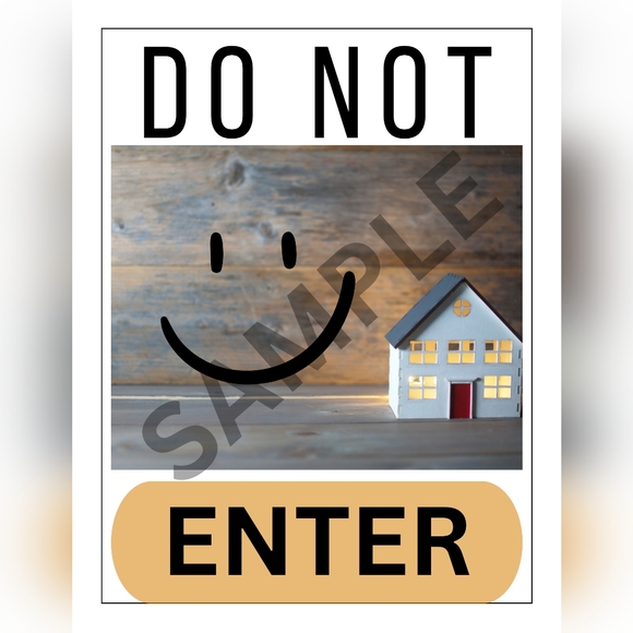 "Smile You're On Camera" and "Do Not Enter" Posters - Picture 2 of 2